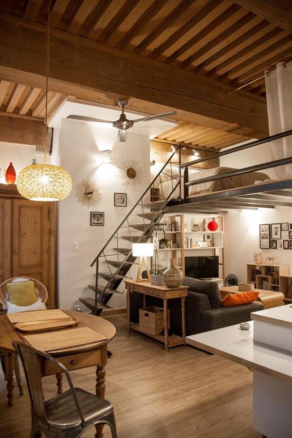 Authentic Loft With Mezzanine & Exposed Stones Heart Of Apartment *